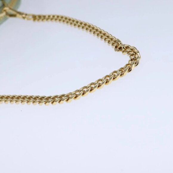 PRADA Chain Hand Bag Leather Green Auth 106436AV - Picture 8 of 15